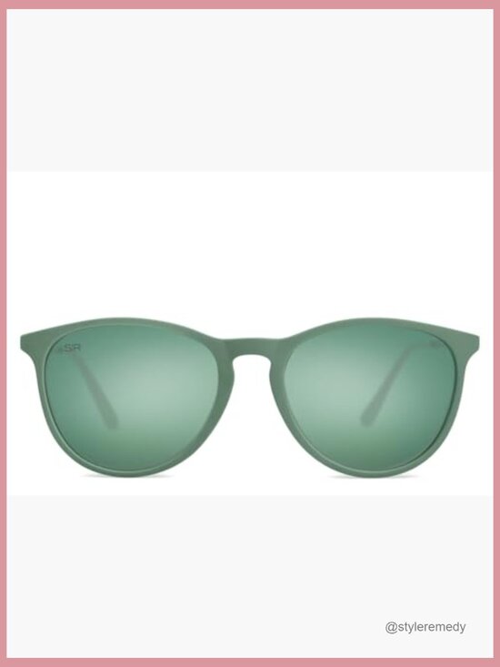 Lightweight Polarized Sunglasses with Brushed Metal Frame main image 7